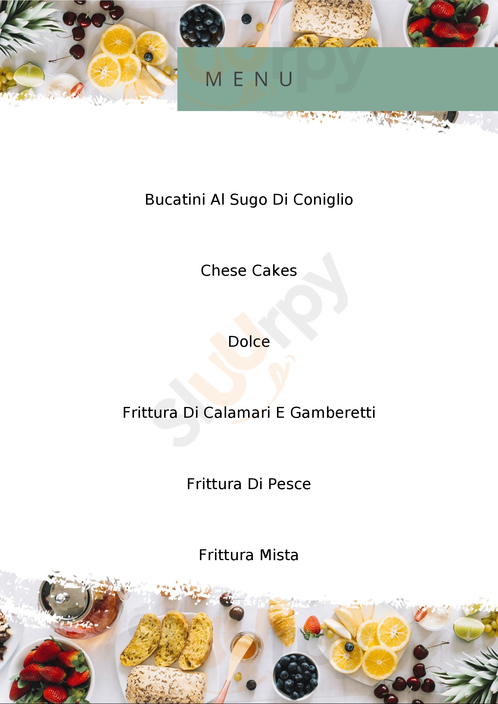 Ristorante Pizzeria Corso Casamicciola Terme menù 1 pagina