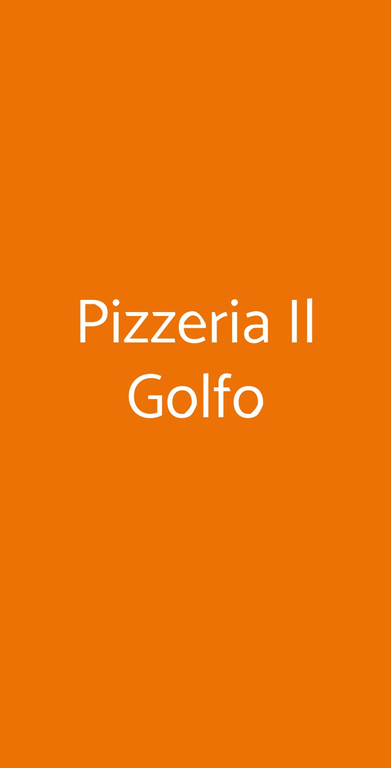 Pizzeria Il Golfo Napoli menù 1 pagina