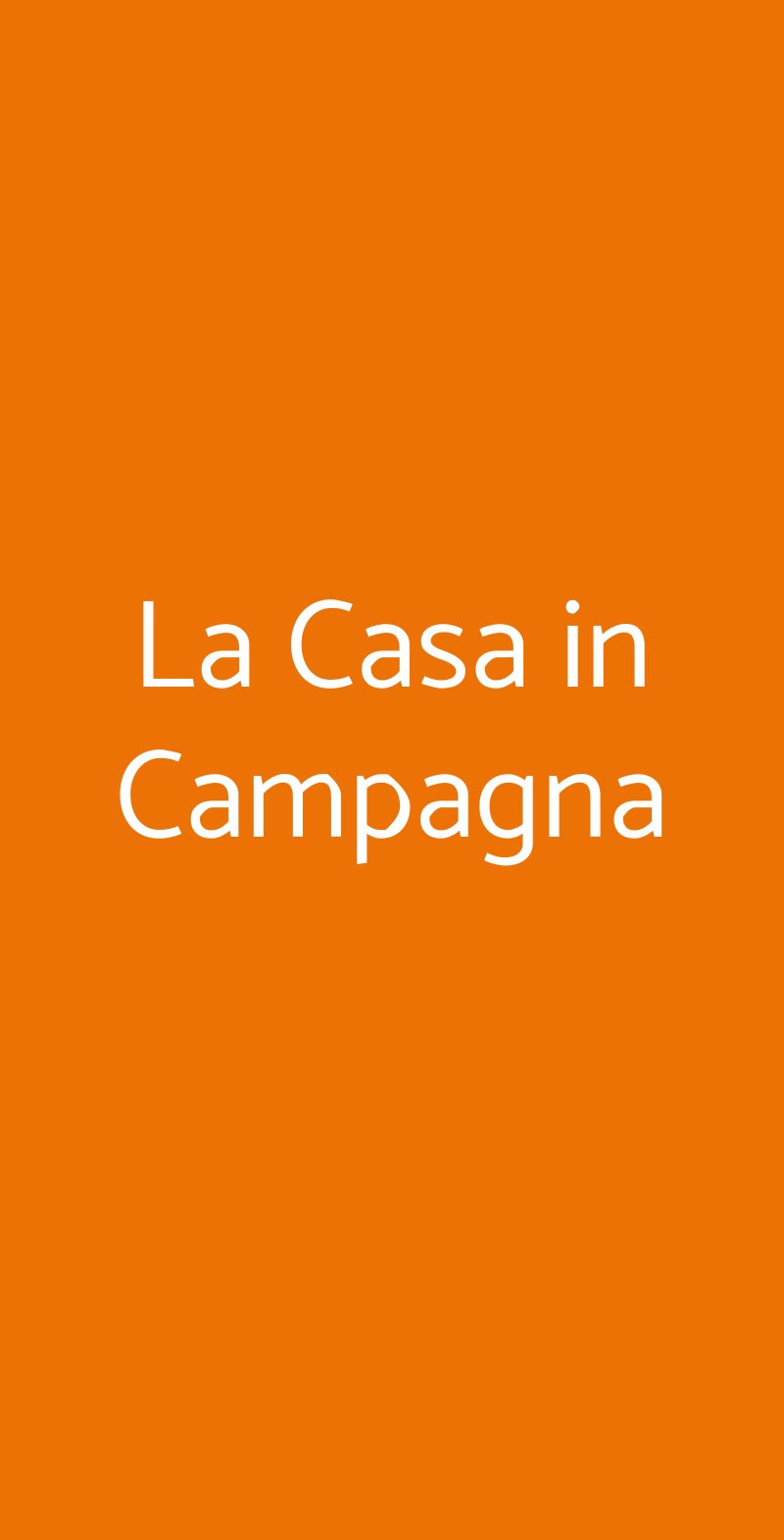 La Casa in Campagna Campomarino menù 1 pagina