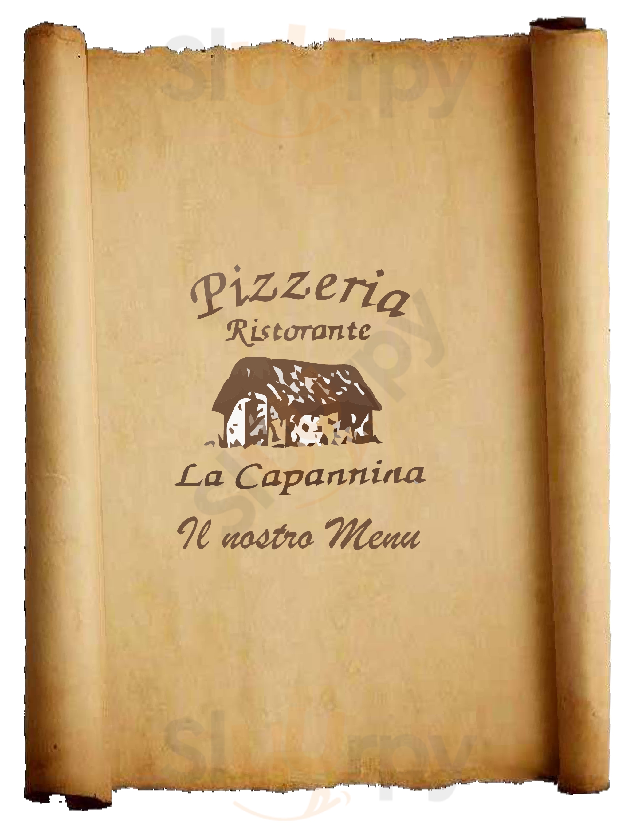 Pizzeria La Capannina Gragnano menù 1 pagina