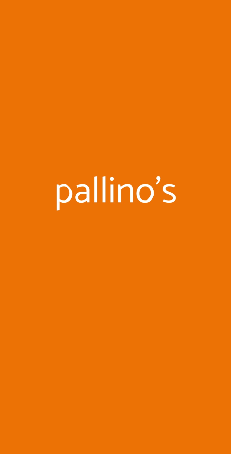 pallino's Napoli menù 1 pagina