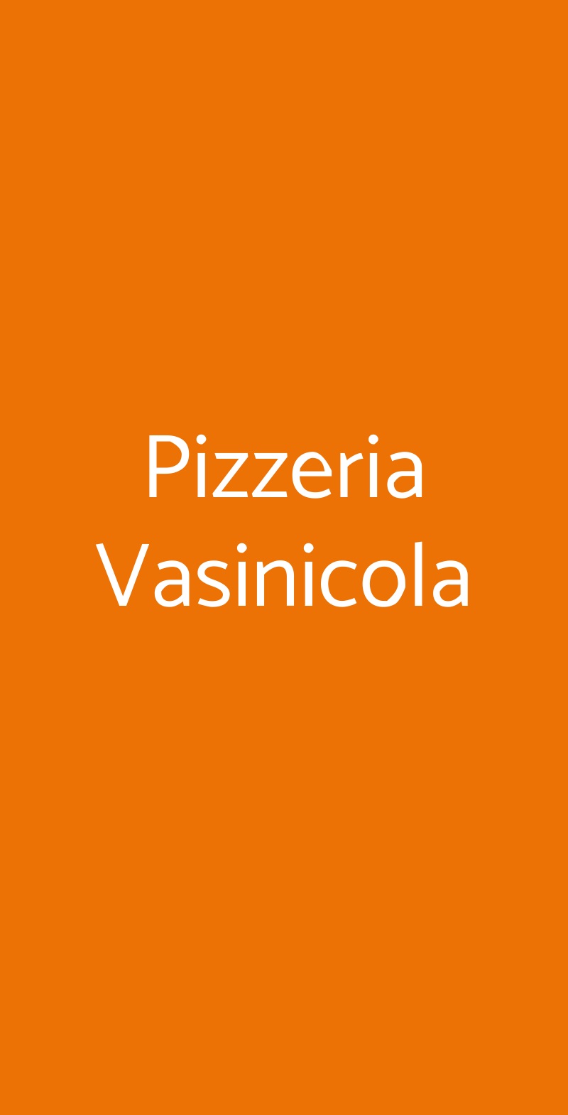 Pizzeria Vasinicola Napoli menù 1 pagina