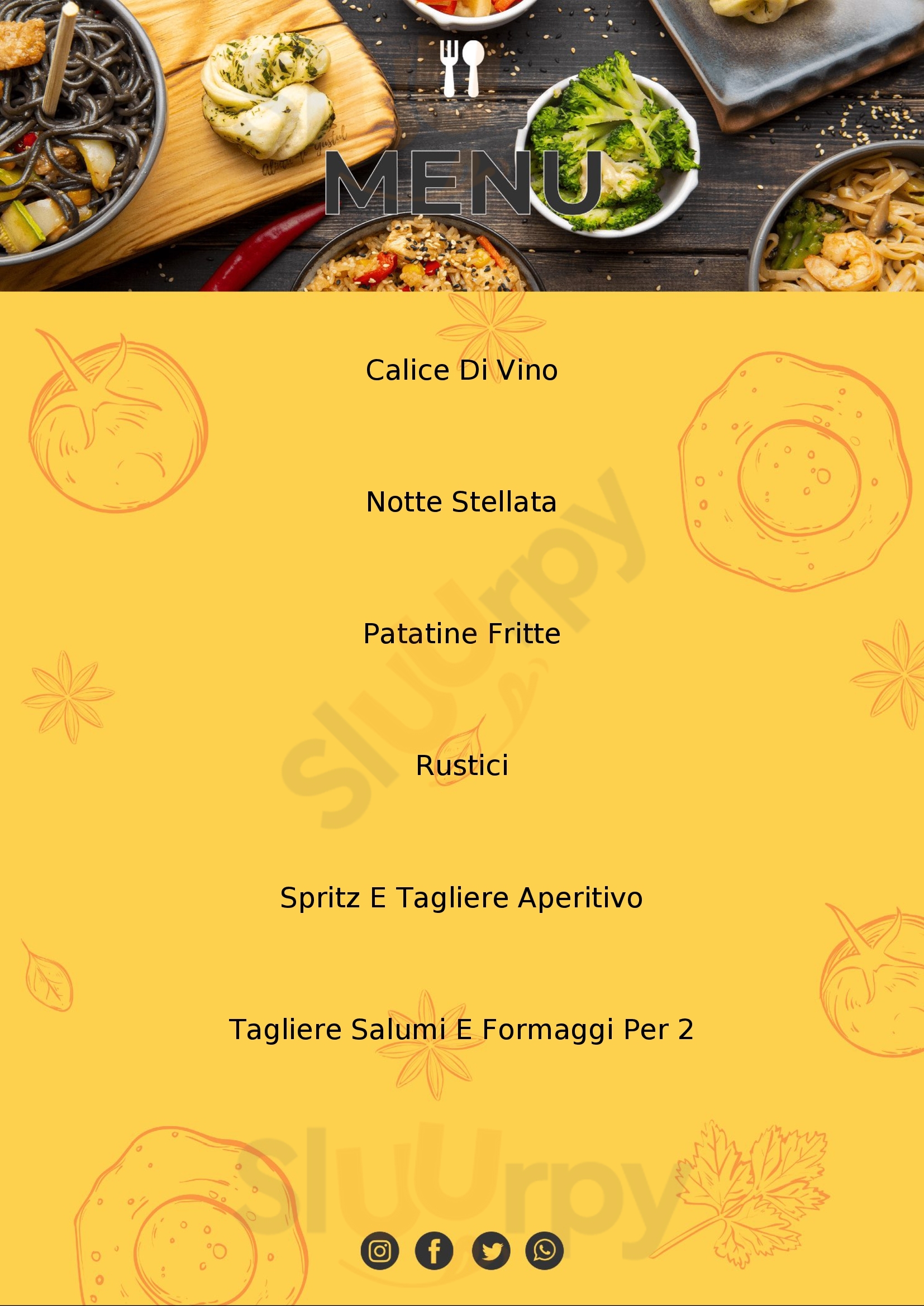 Gourmet Afragola menù 1 pagina