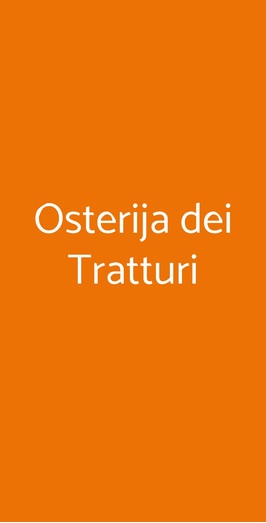Osterija Dei Tratturi, Carovilli