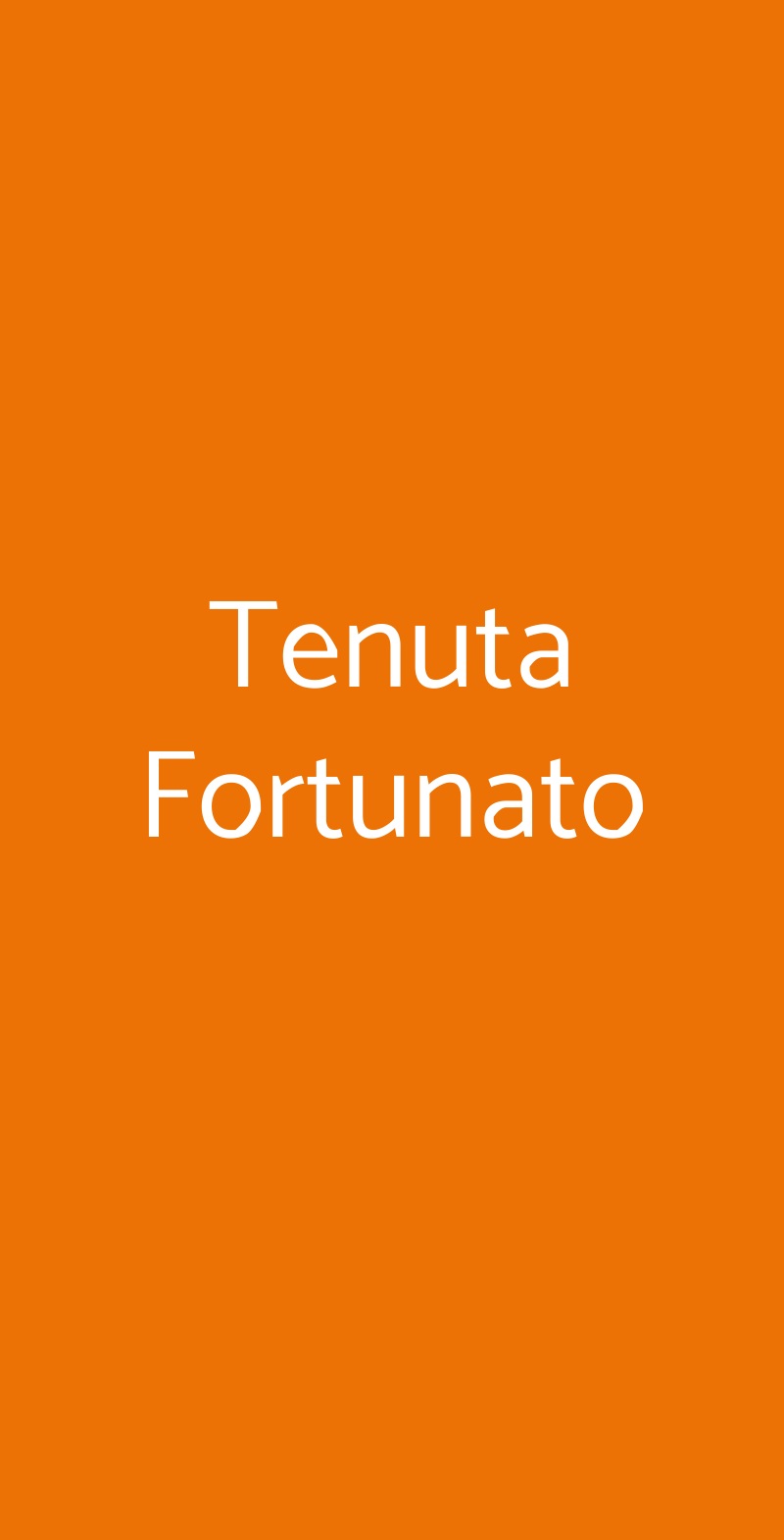 Tenuta Fortunato Senise menù 1 pagina