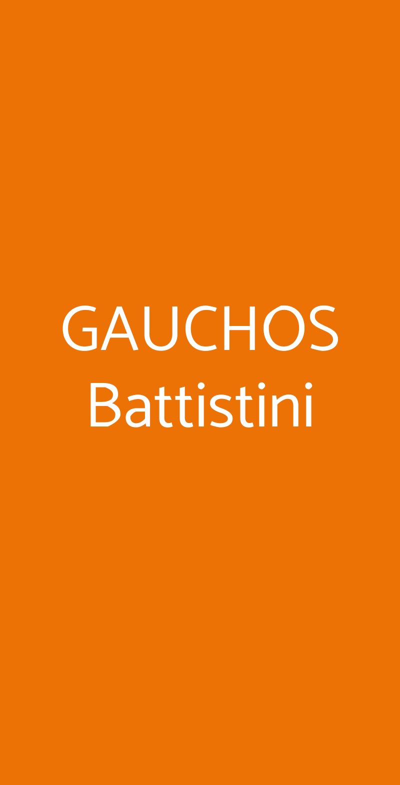 GAUCHOS Battistini Roma menù 1 pagina