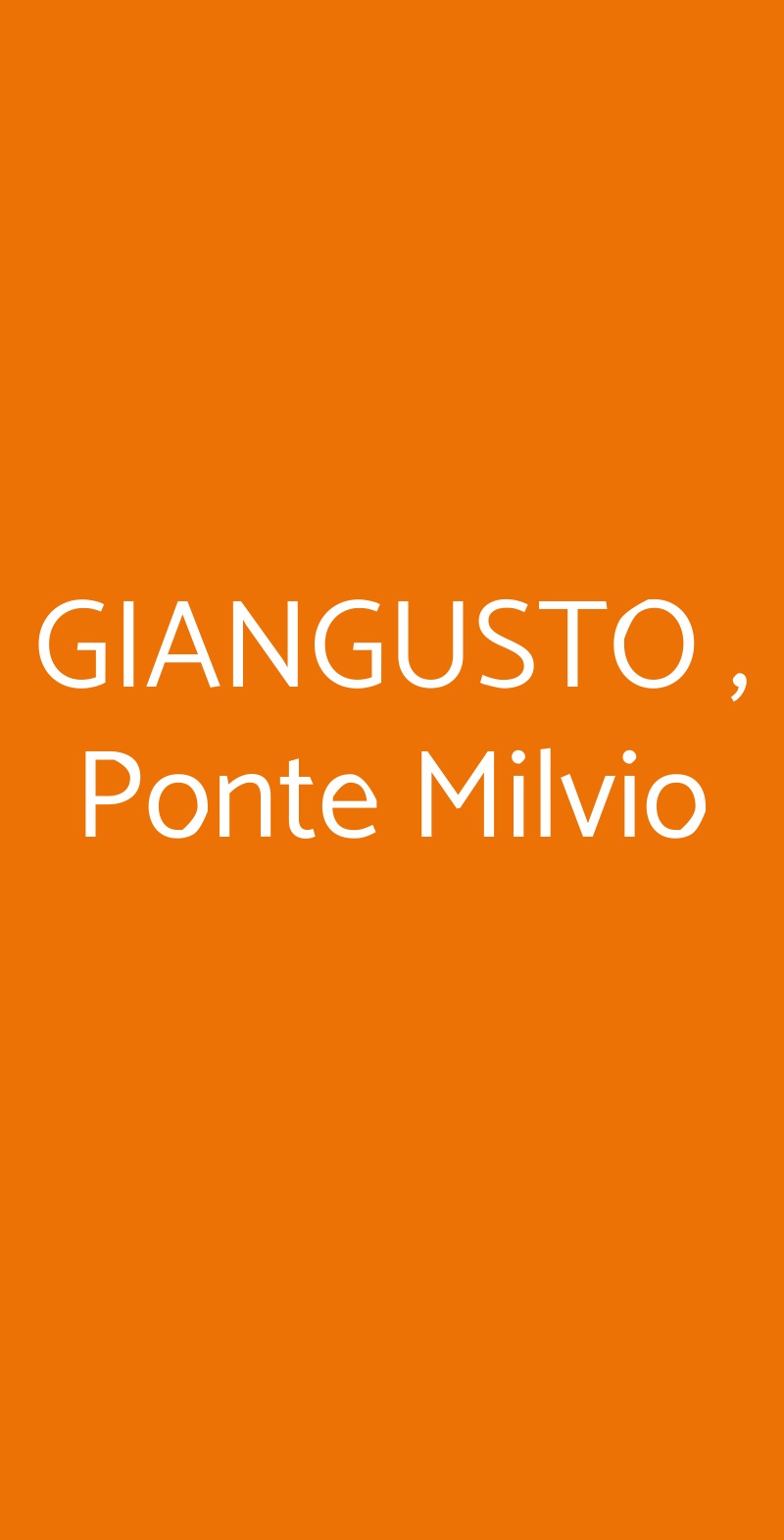GIANGUSTO ,  Ponte Milvio Roma menù 1 pagina