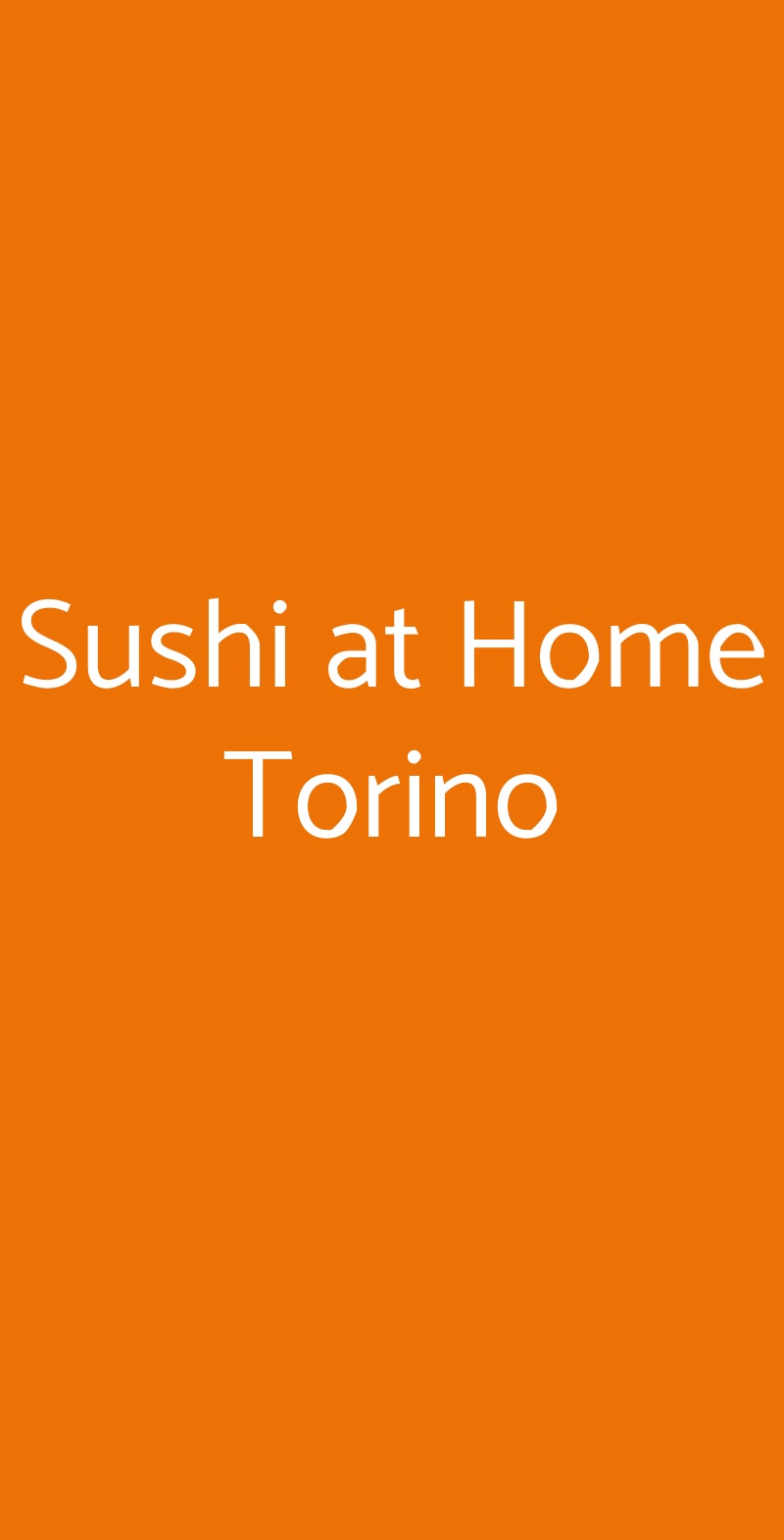 Sushi at Home Torino Torino menù 1 pagina