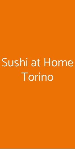Sushi At Home Torino, Torino