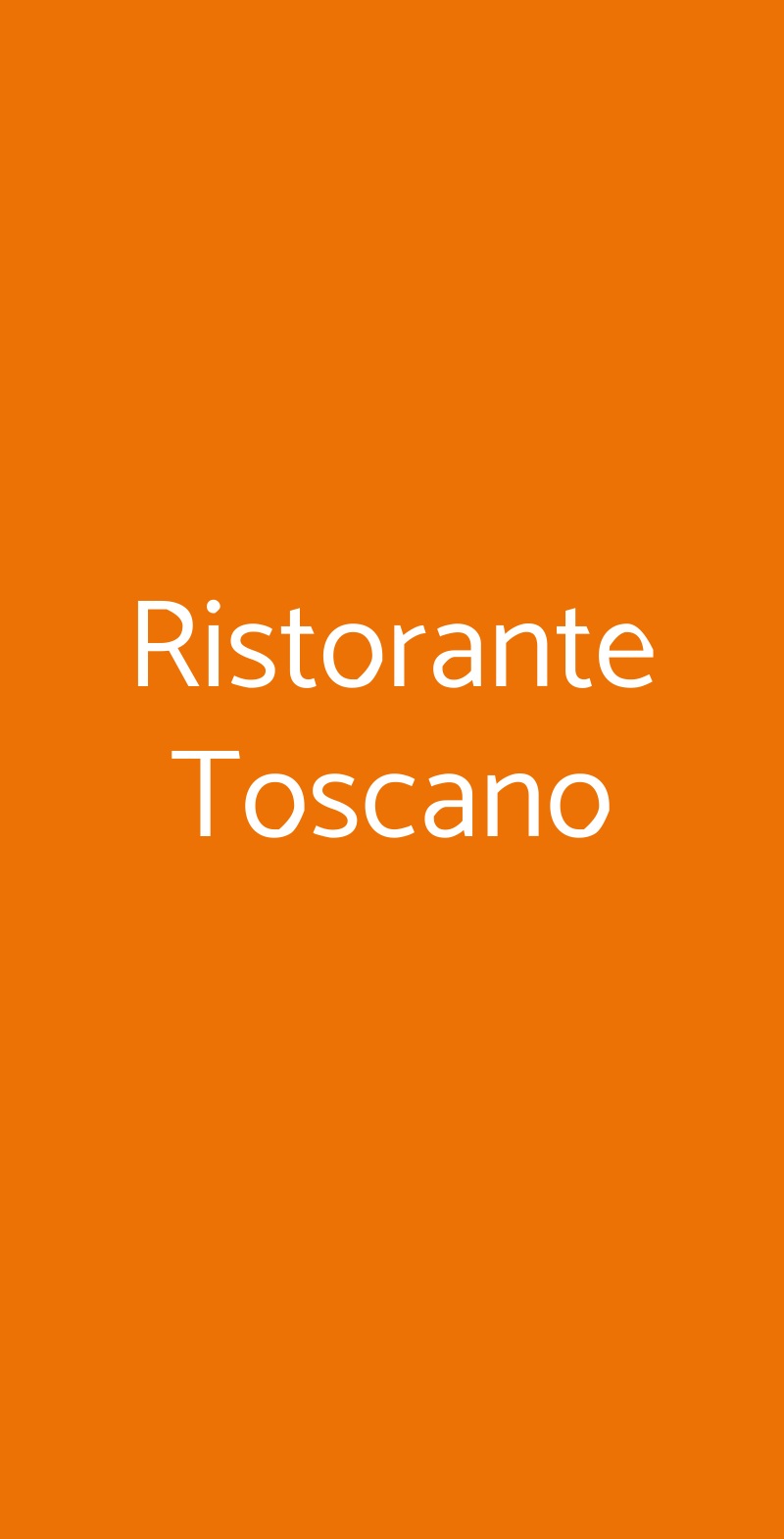 Ristorante Toscano Torino menù 1 pagina