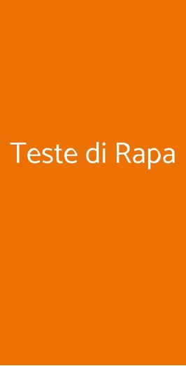 Teste Di Rapa, Torino