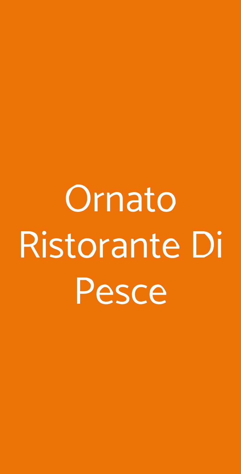 Ornato Ristorante Di Pesce Modica menù 1 pagina