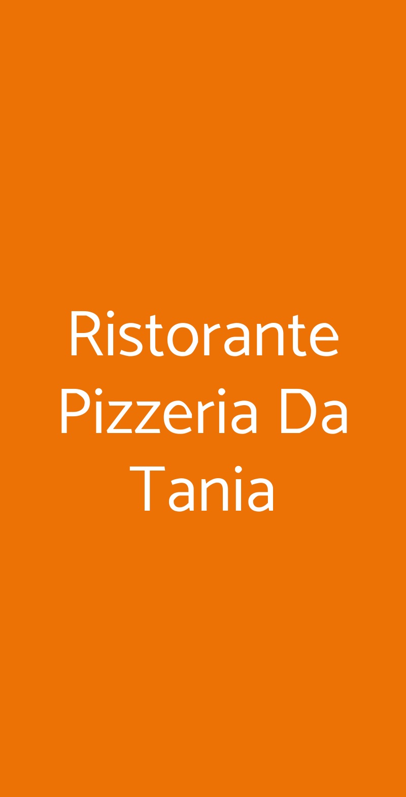 Ristorante Pizzeria Da Tania, Venaria Reale