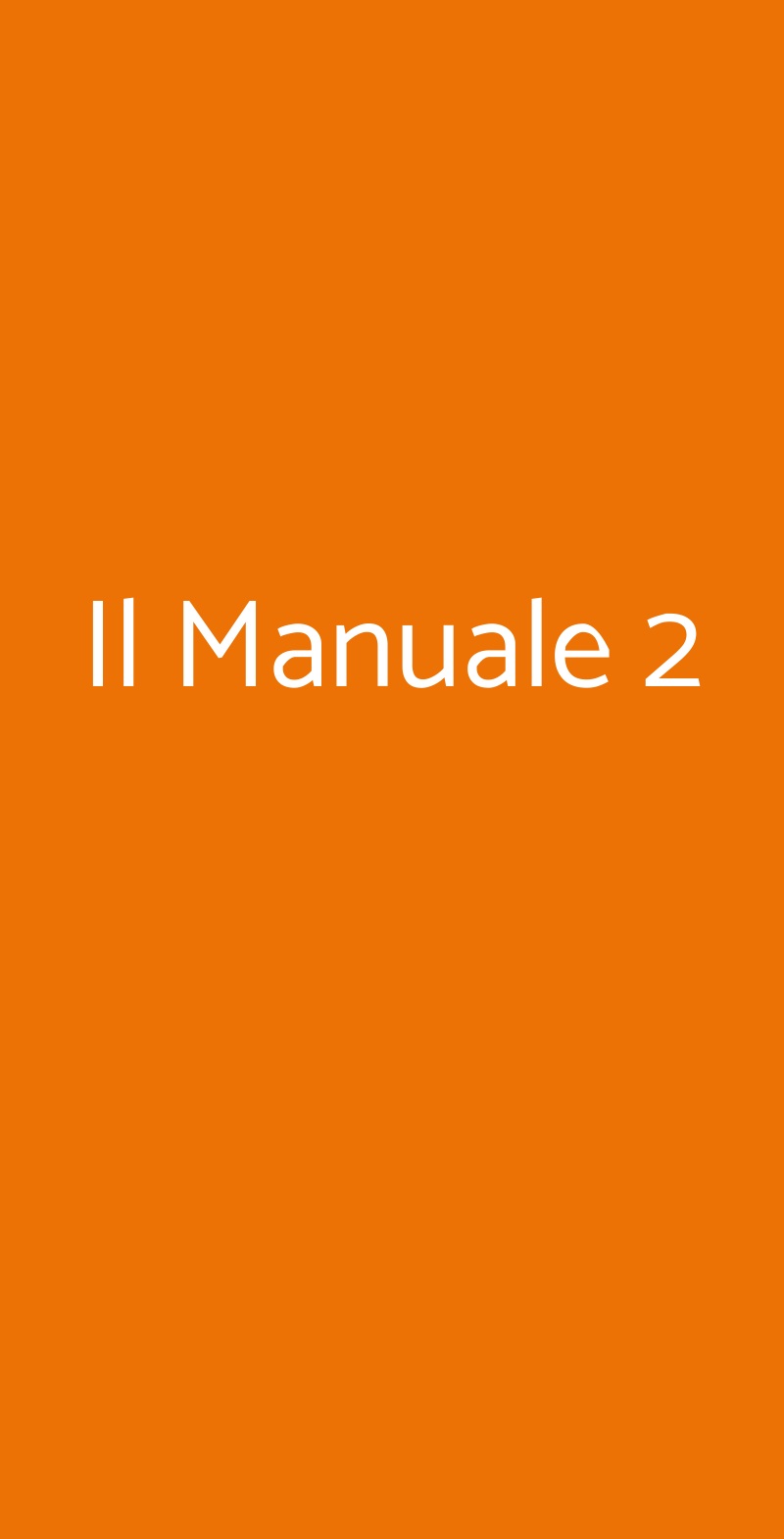 Il Manuale 2 Volpiano menù 1 pagina