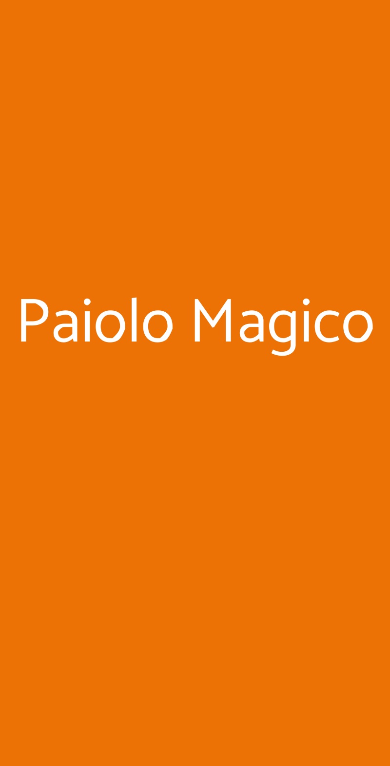 Paiolo Magico Torino menù 1 pagina