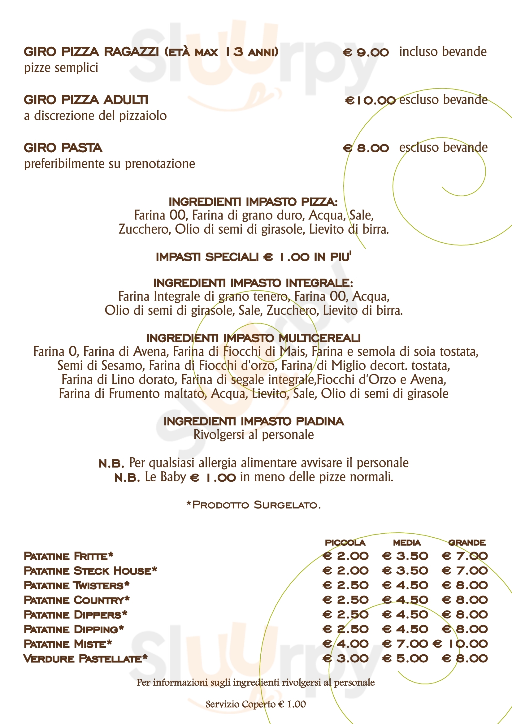 Pizzeria Il Ritrovo Ragusa menù 1 pagina
