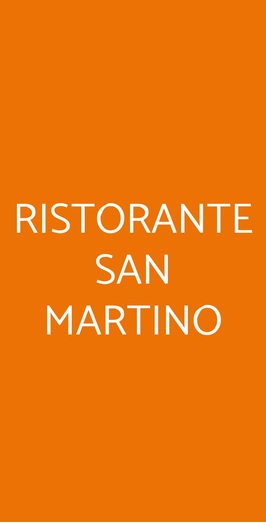 Ristorante San Martino, Chieri