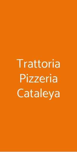 Trattoria Pizzeria Cataleya, Torino