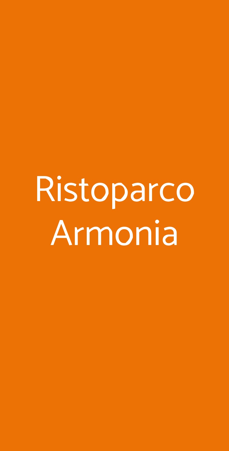 Ristoparco Armonia Castiglione Torinese menù 1 pagina