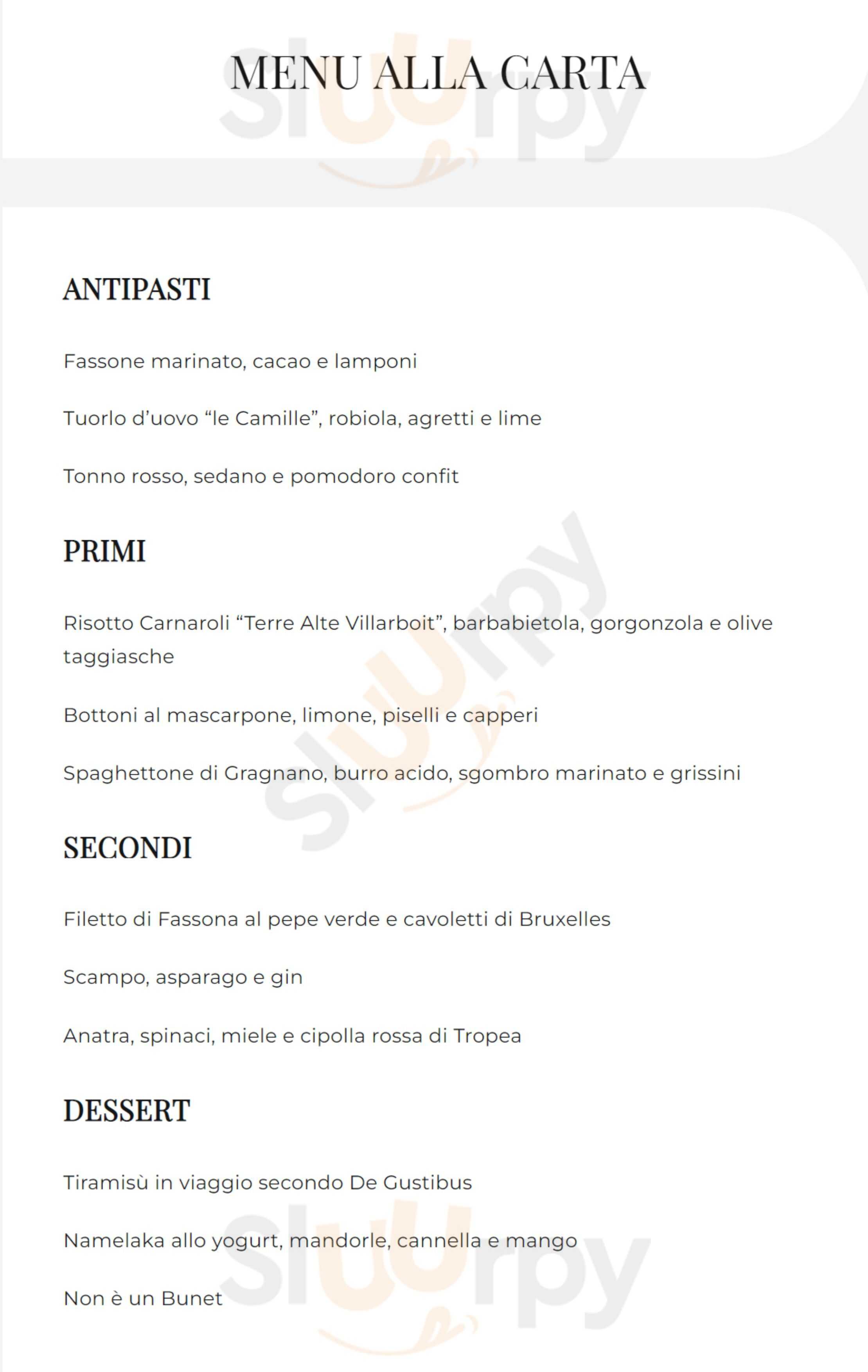 Ristorante AL 9 Chieri menù 1 pagina