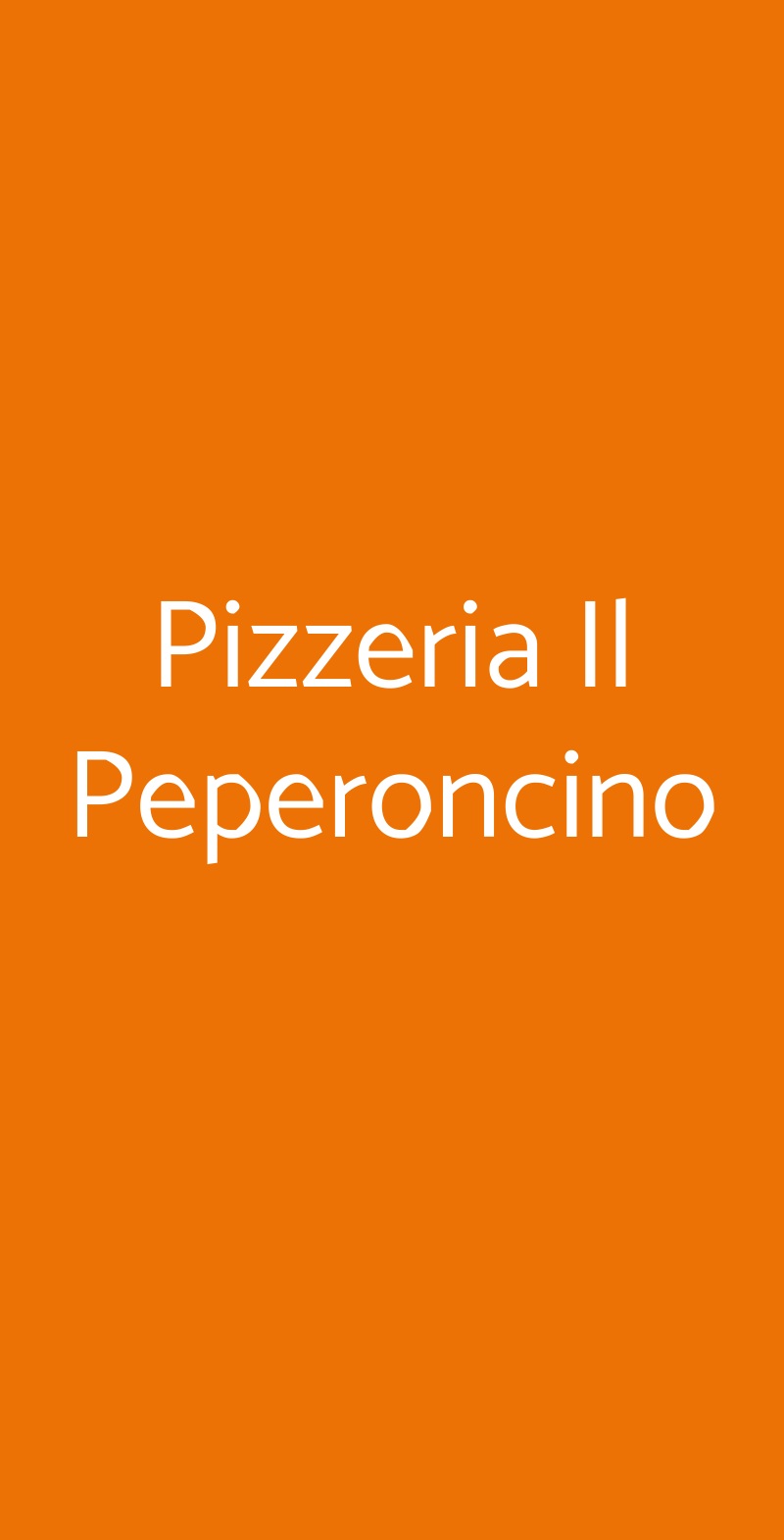 Pizzeria Il Peperoncino Rivalta di Torino menù 1 pagina