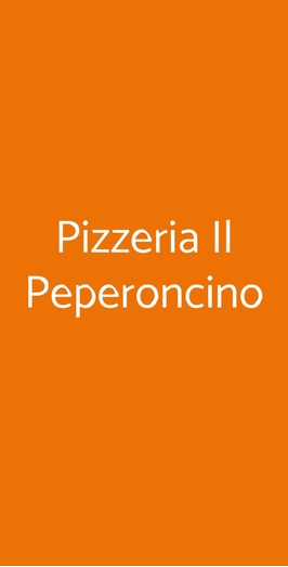 Pizzeria Il Peperoncino, Rivalta di Torino