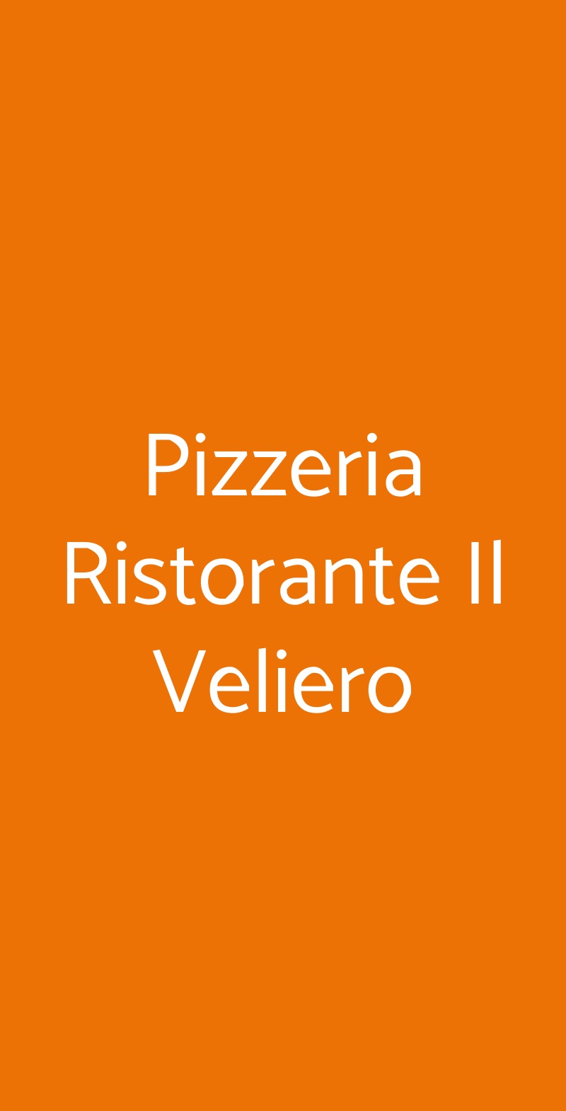 Pizzeria Ristorante Il Veliero Torino menù 1 pagina