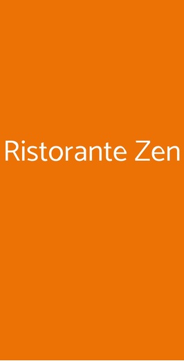 Ristorante Zen, Torino
