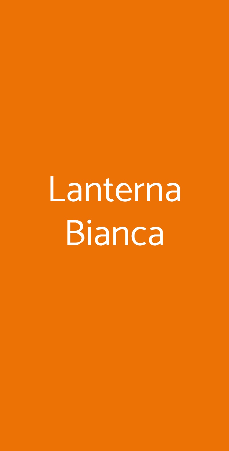 Lanterna Bianca Lentini menù 1 pagina