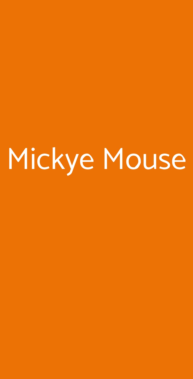 Mickye Mouse Giaglione menù 1 pagina