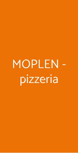 Moplen - Pizzeria, Augusta