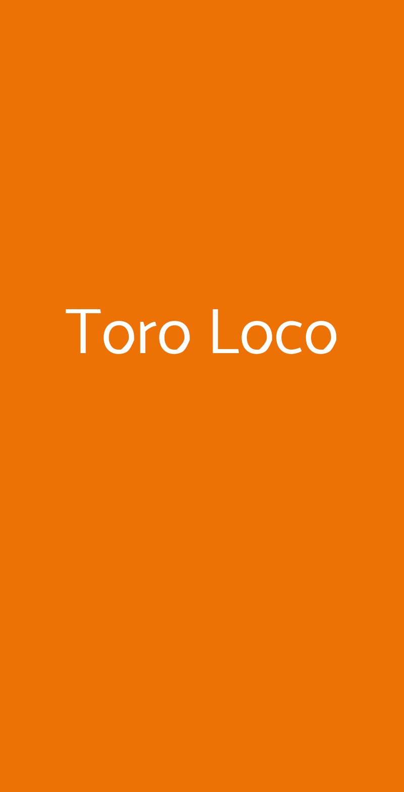 Toro Loco Siracusa menù 1 pagina