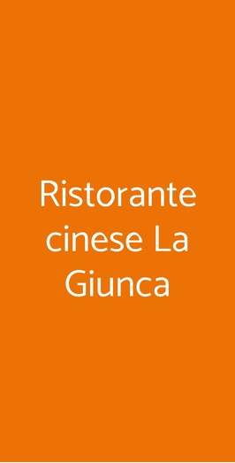 Ristorante Cinese La Giunca, Torino