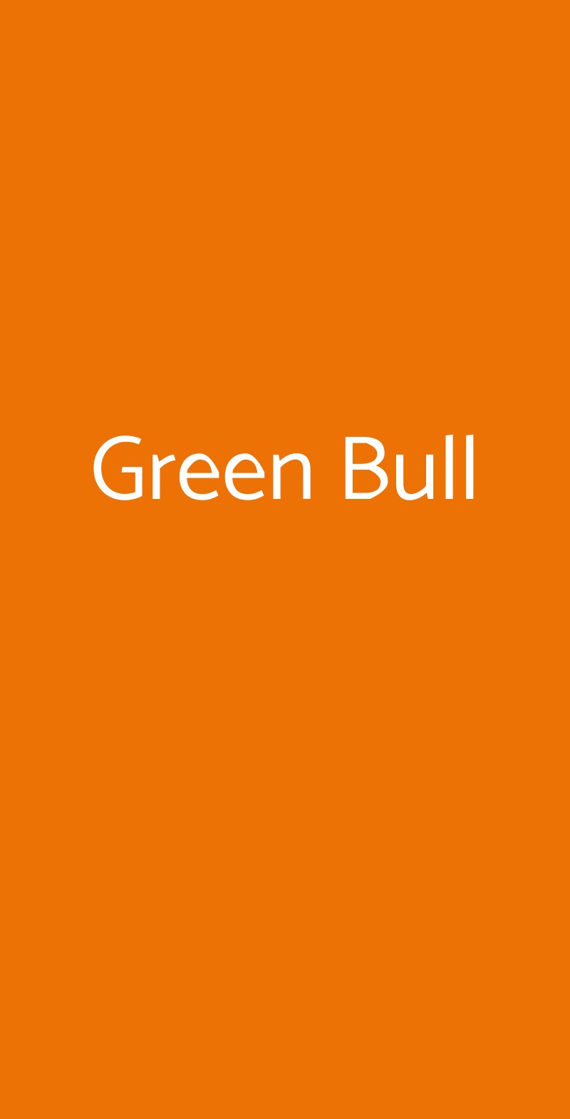 Green Bull Torino menù 1 pagina