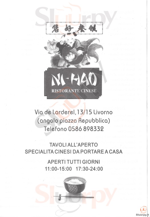 Nihao Ristorante Cinese  Livorno menù 1 pagina