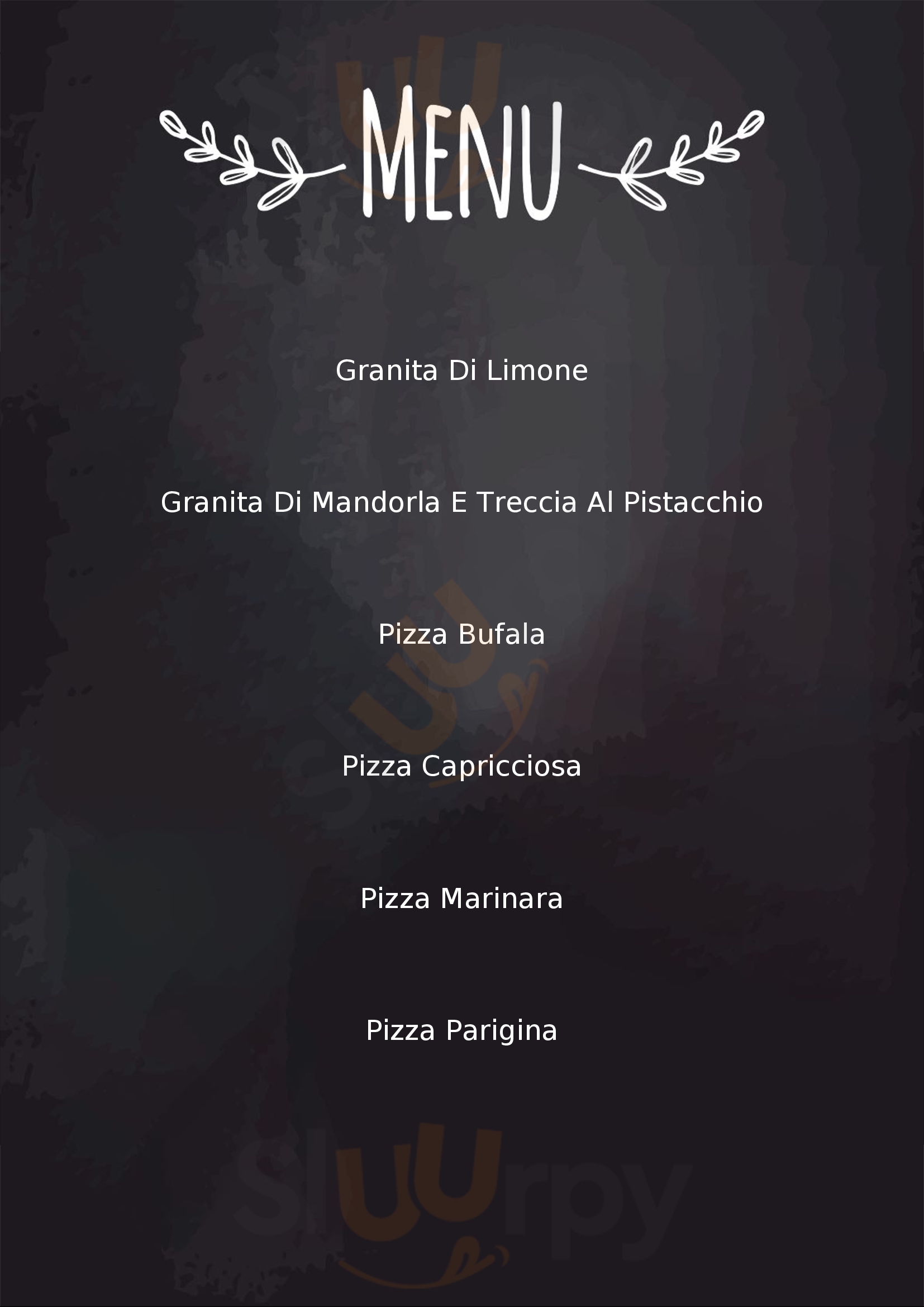 Pizzeria Plemmirio Siracusa menù 1 pagina