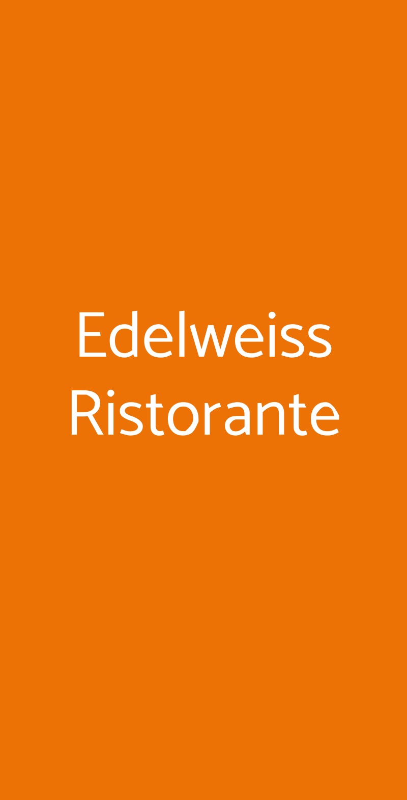 Edelweiss Ristorante Sestriere menù 1 pagina