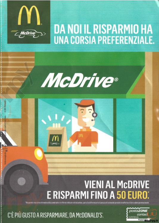 McDonald's - Arno Ovest Reggello menù 1 pagina