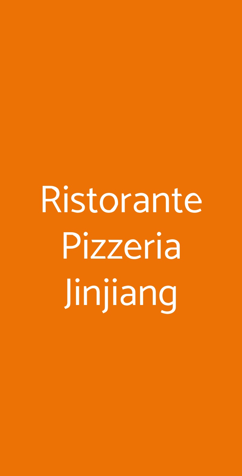 Ristorante Pizzeria Jinjiang Torino menù 1 pagina