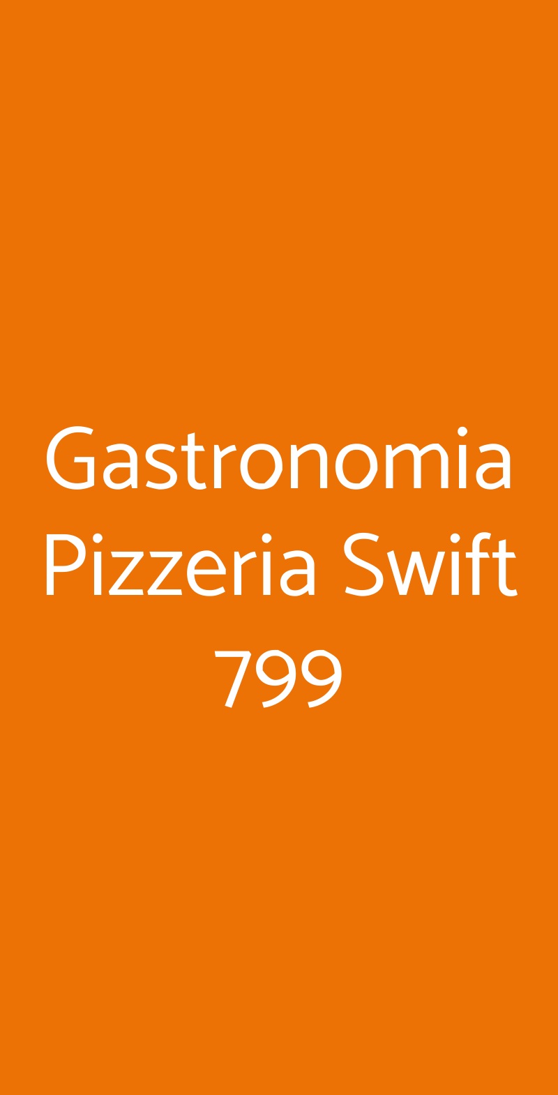 Gastronomia Pizzeria Swift 799 Siracusa menù 1 pagina