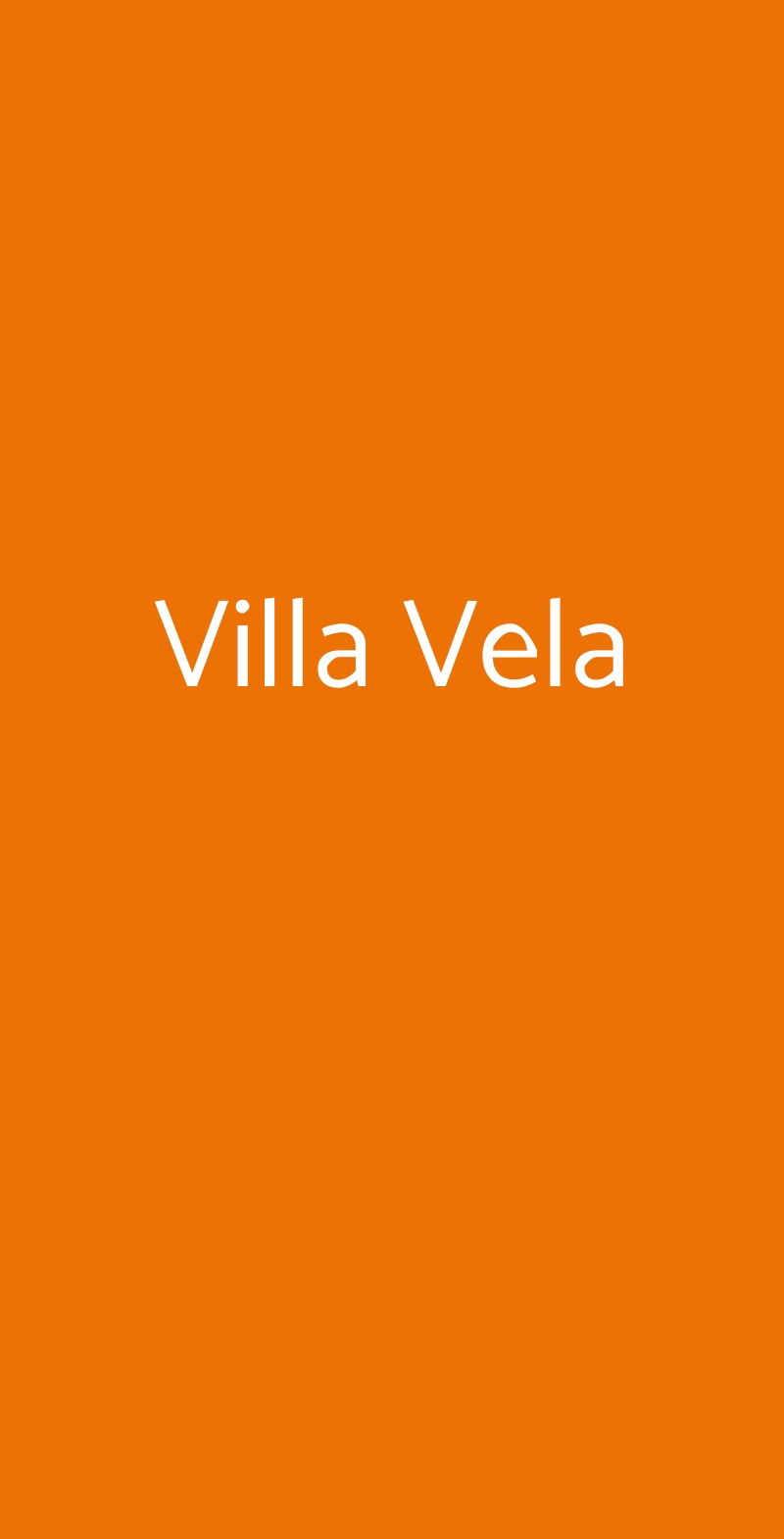 Villa Vela Torino menù 1 pagina