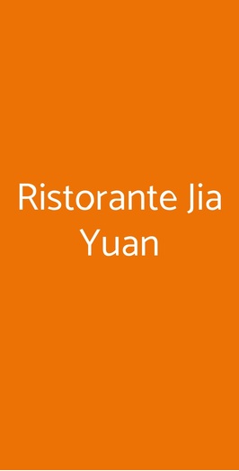 Ristorante Jia Yuan, Torino