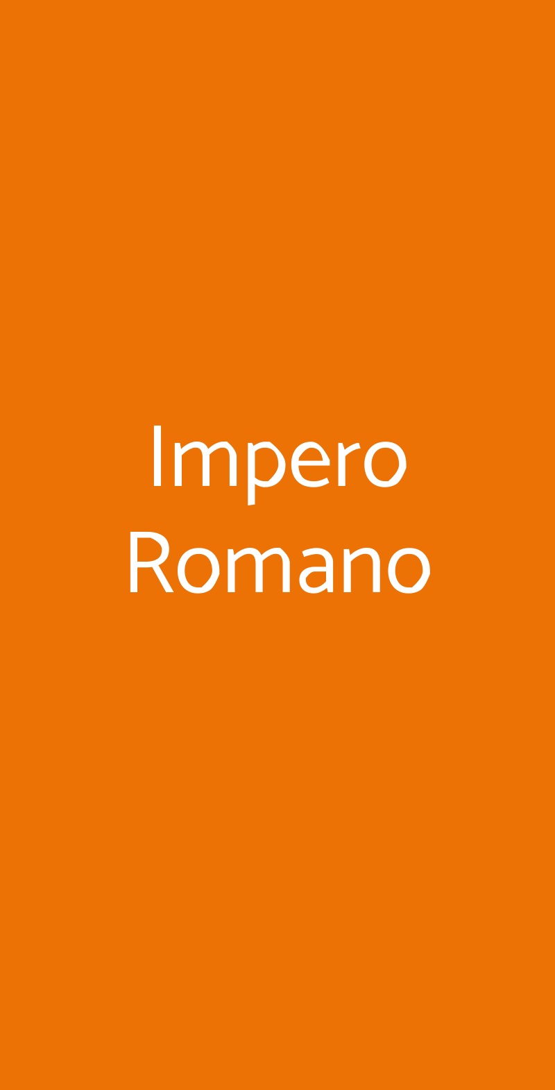 Impero Romano Piverone menù 1 pagina