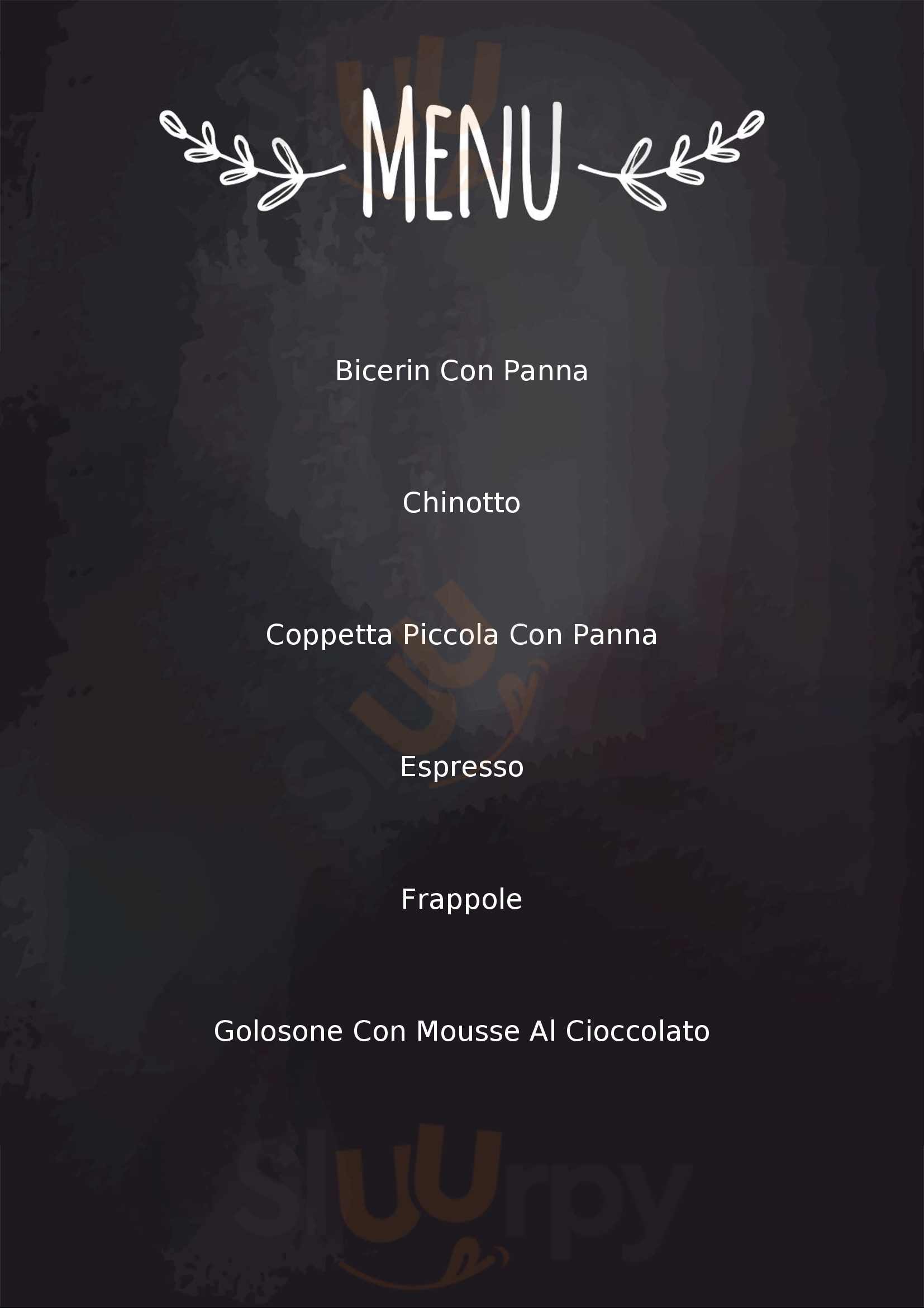 Gelateria delle Alpi Torino menù 1 pagina