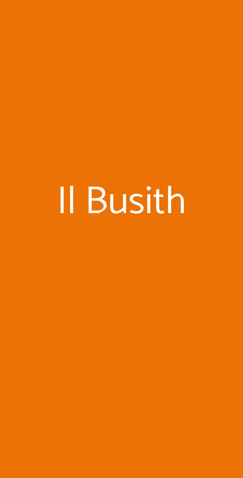 Il Busith Buseto Palizzolo menù 1 pagina