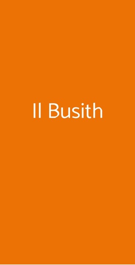 Il Busith, Buseto Palizzolo