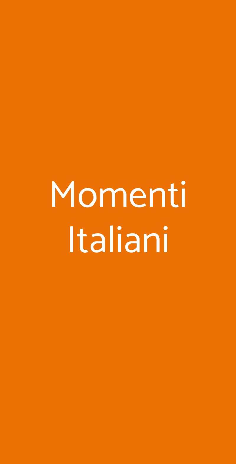 Momenti Italiani Torino menù 1 pagina