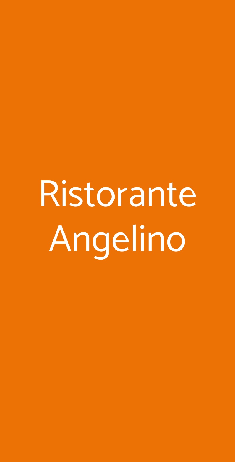 Ristorante Angelino Trapani menù 1 pagina