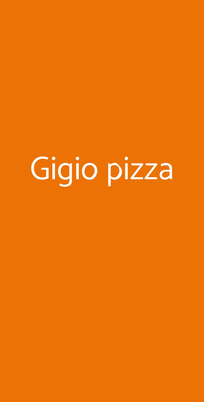 Gigio pizza Nichelino menù 1 pagina