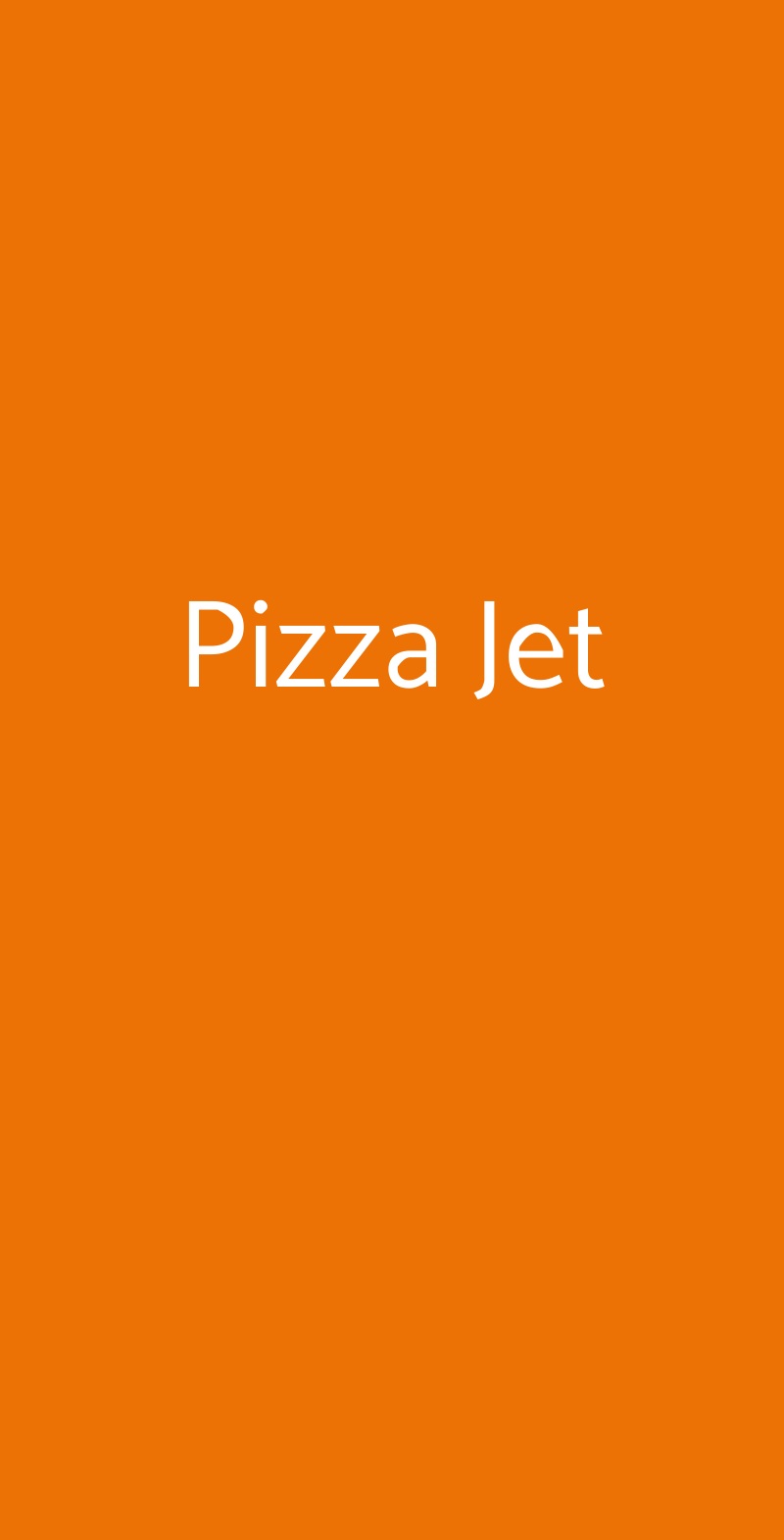 Pizza Jet Pinerolo menù 1 pagina